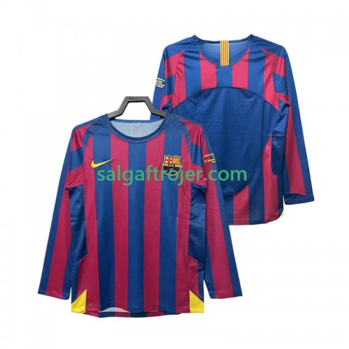 FC Barcelona Champions League 2006 Fodboldtrøjer Retro Hjemmebanesæt 2005 Langærmet FC Barcelona Champions League 2006 Fodboldtrøjer Retro Hjemmebanesæt 2005 Langærmet